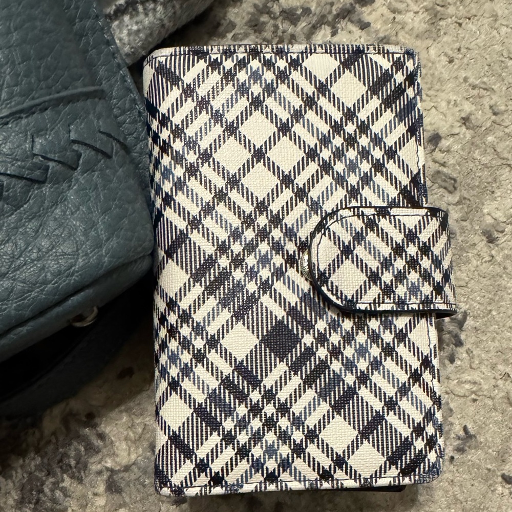 Black and Navy Blue Wallet
